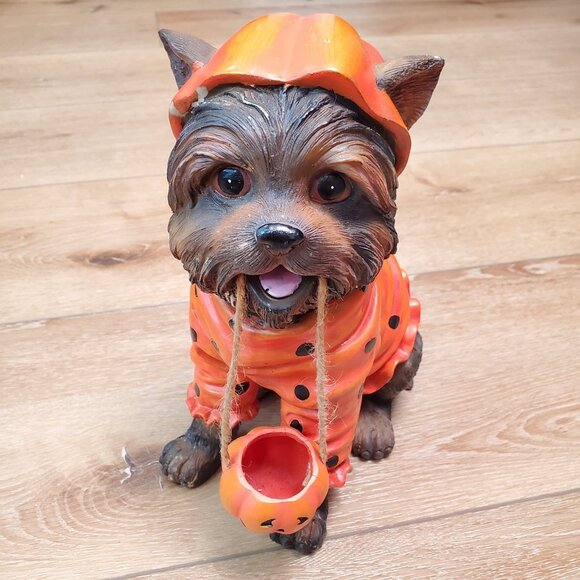Cracker Barrel Too Cute to Spook Halloween Yorkshire Terrier Outdoor Decor Dog - Picture 4 of 14